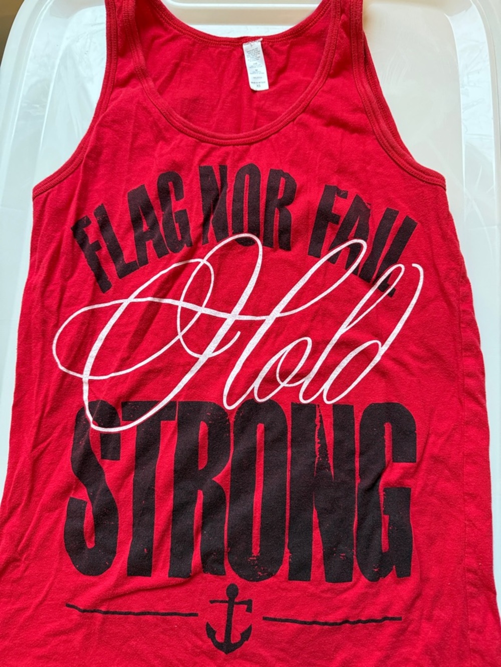 Flag nor fail - distressed tank top